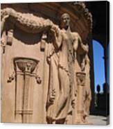 Palace Of Fine Arts Maiden In San Francisco Canvas Print
