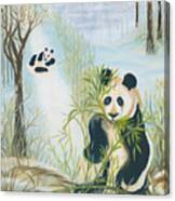Panda Fun Canvas Print