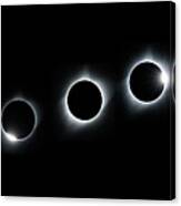 Panorama Of The Great American Eclipse Canvas Print