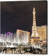 Panoramic Of Vegas Canvas Print