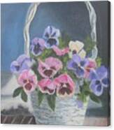 Pansies For A Friend Canvas Print