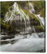 Panther Creek Falls In Fall Season Canvas Print