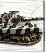 Panzer Tiger Ii Side W Bg Canvas Print