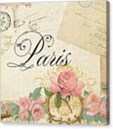 Parchment Paris - Timeless Romance Canvas Print