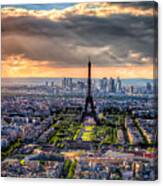 Paris From Above Canvas Print