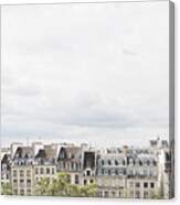 Paris Rooftops View From Centre Pompidou Canvas Print