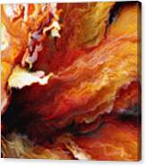Passion - Abstract Art - Triptych 3 Of 3 Canvas Print