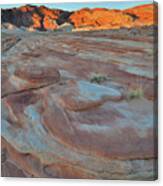 Pastel Sandstone Of Wash 2 In Valley Of Fire At Sunrise Canvas Print