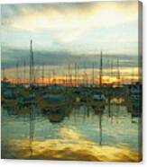 Pastel Sunset On The St. Johns River Canvas Print