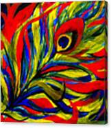 Peacock Bright Canvas Print