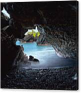 Peeking Through The Lava Tube Canvas Print