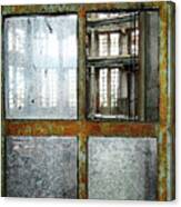Peeping Inside Factory Hall - Urban Decay Canvas Print