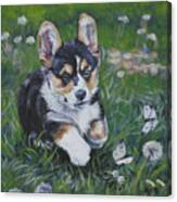 Pembroke Welsh Corgi Puppy Canvas Print