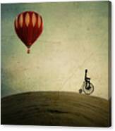 Penny Farthing For Your Thoughts Canvas Print