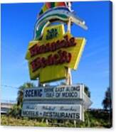 Pensacola Beach Sign Canvas Print