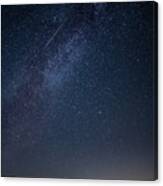 Perseid Meteor Shower Milky Way Lake Henshaw Canvas Print