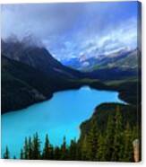 Peyto Lake Banff National Park Majestic Beauty Canvas Print