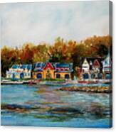 Philadelphia Boat Houses Canvas Print