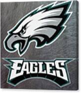 Philadelphia Eagles On An Abraded Steel Texture Canvas Print