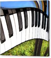 Piano Land Canvas Print