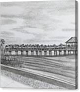 Pier At Goose Creek Canvas Print