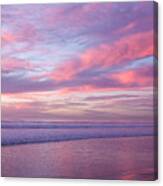 Pink And Lavender Sunset Canvas Print