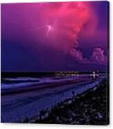 Pink Lightning Canvas Print