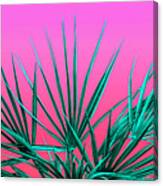 Pink Palm Life - Miami Vaporwave Canvas Print