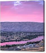 Pink Sky Valley Canvas Print
