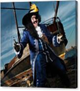 Pirate With A Treasure Chest Canvas Print