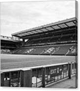 Pitch And Centenary Stand Liverpool Fc Anfield Stadium Liverpool Merseyside Uk Canvas Print