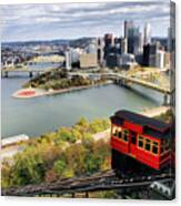 Pittsburgh From Incline Canvas Print