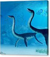 Plesiosaurus Dinosaur Canvas Print