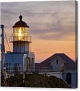 Point Bonita Light House At Sunset Canvas Print