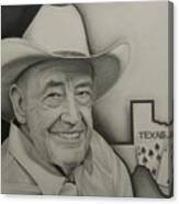 Poker Legend Canvas Print