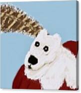 Polar Bear Totem Canvas Print