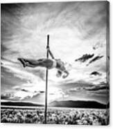 Pole Dance Hdr At Sunset Canvas Print