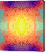 Polygon Mosaic Design Super 19 Canvas Print