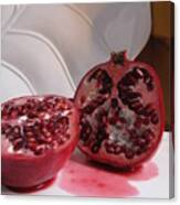 Pomegranate Slice Canvas Print
