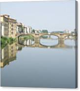 Ponte Santa Trinita On River Arno Canvas Print