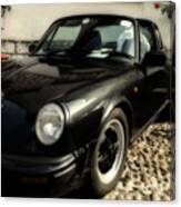 Porsche 911 Sc Targa In Black Canvas Print