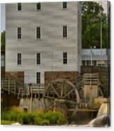Portrait Of An Indiana Grist Mill Canvas Print