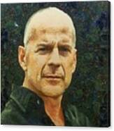 Portrait Of Bruce Willis Canvas Print