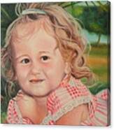 Portrait Of Child Canvas Print