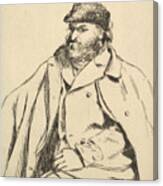 Portrait Of Paul Cezanne Canvas Print