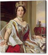 Portrait Of Queen Victoria Canvas Print