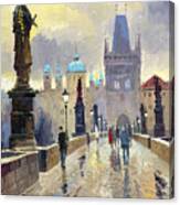 Prague Charles Bridge 02 Canvas Print