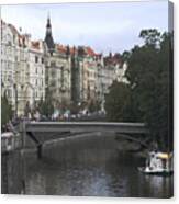 Prague River Canvas Print
