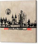 Prague Skyline City Canvas Print