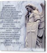 Prayer To St. Michael Canvas Print